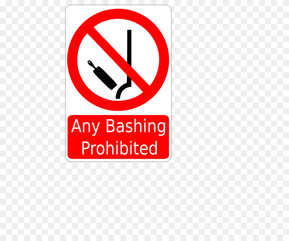 Bashing Prohibited Sign, Symbol, Road Sign, Dynamite, Weapon Png