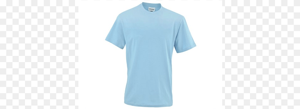 Basic 160 Crew Neck Gents T Shirt Light Blue Size Medium Active Shirt, Clothing, T-shirt, Sleeve Png Image