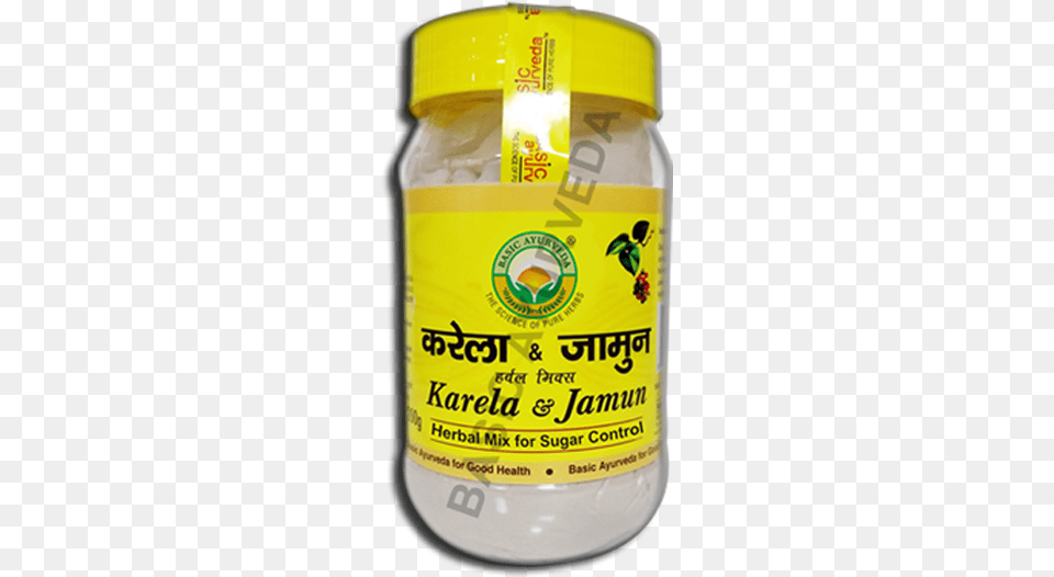 Basic Ayurveda Karela Jamun Powder, Food, Mayonnaise, Bottle, Shaker Free Png Download