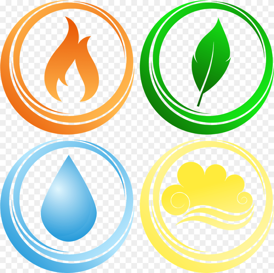 Basic Elements Earth Air Four Elements Clipart, Leaf, Logo, Plant, Symbol Free Png Download