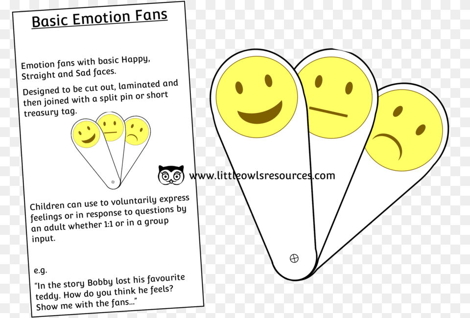 Basic Emotion Fans Early Years Emotion Fans For Preschoolers, Animal, Bear, Mammal, Wildlife Free Png