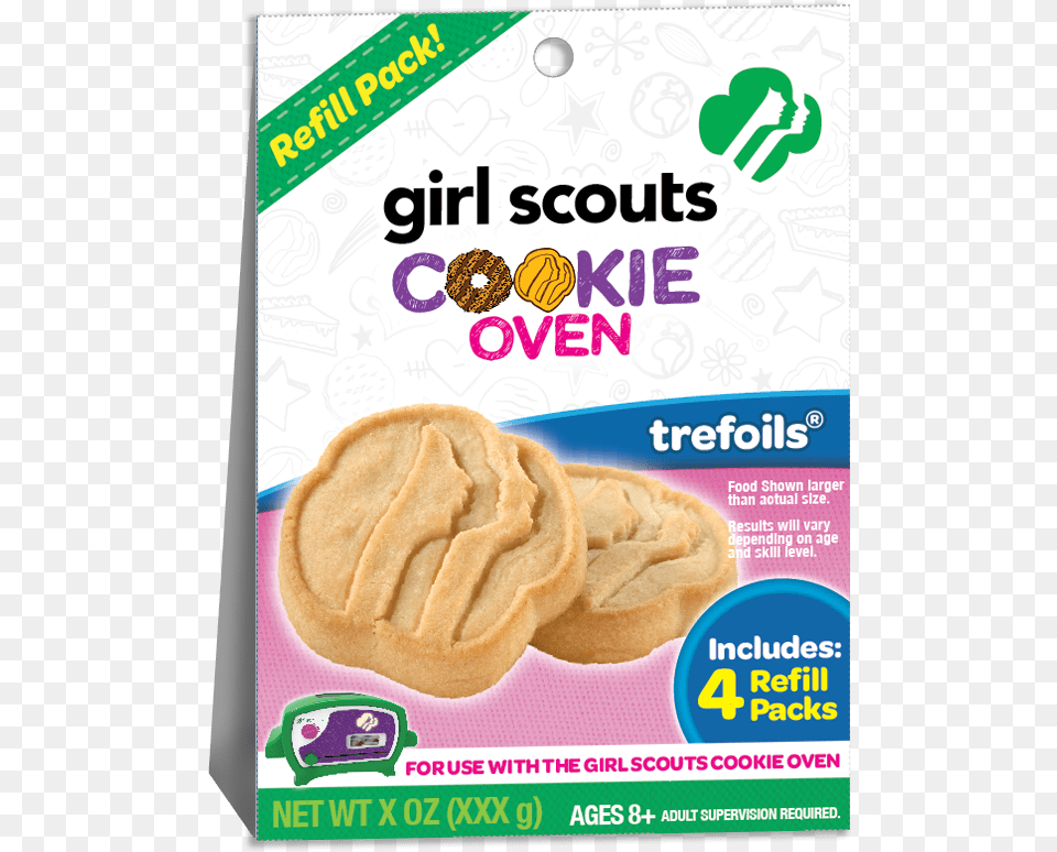 Basic Trefoil Girl Scouts New, Advertisement, Bread, Food, Sweets Free Png Download