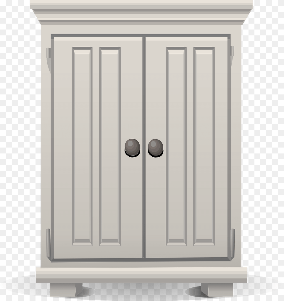 Basic White Medium Cabinet Clipart, Closet, Cupboard, Furniture, Mailbox Free Png Download