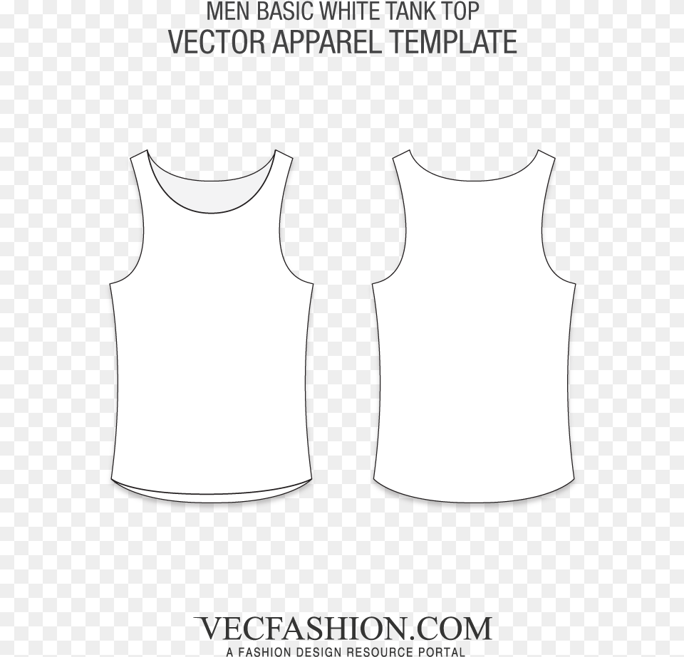 Basic White Tank Top Vector Template T Shirt Raglan Vector, Clothing, Undershirt, Tank Top, Smoke Pipe Free Transparent Png