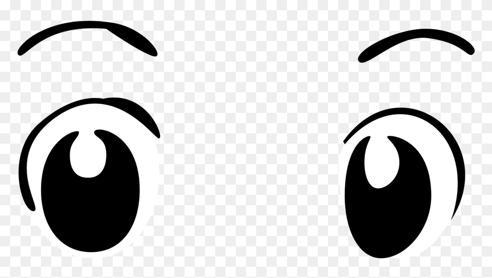 Basic Wide Anime Eyes, Stencil, Text Png Image