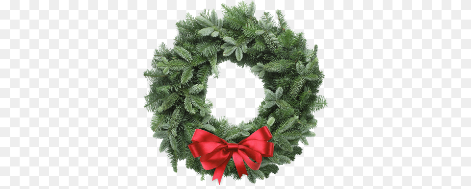 Basic Wreath With Bow Wreath, Plant Free Transparent Png
