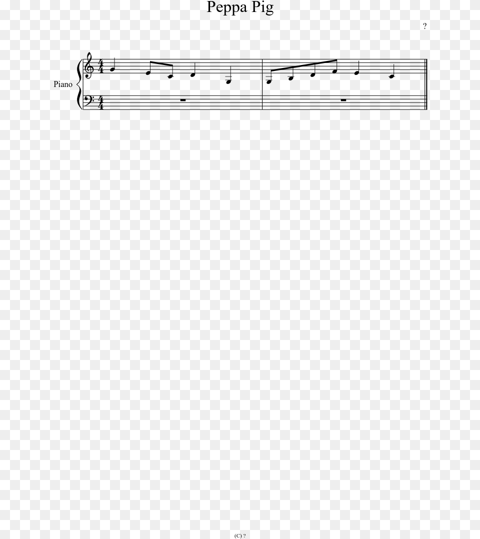 Basics Sheet Music, Gray Png