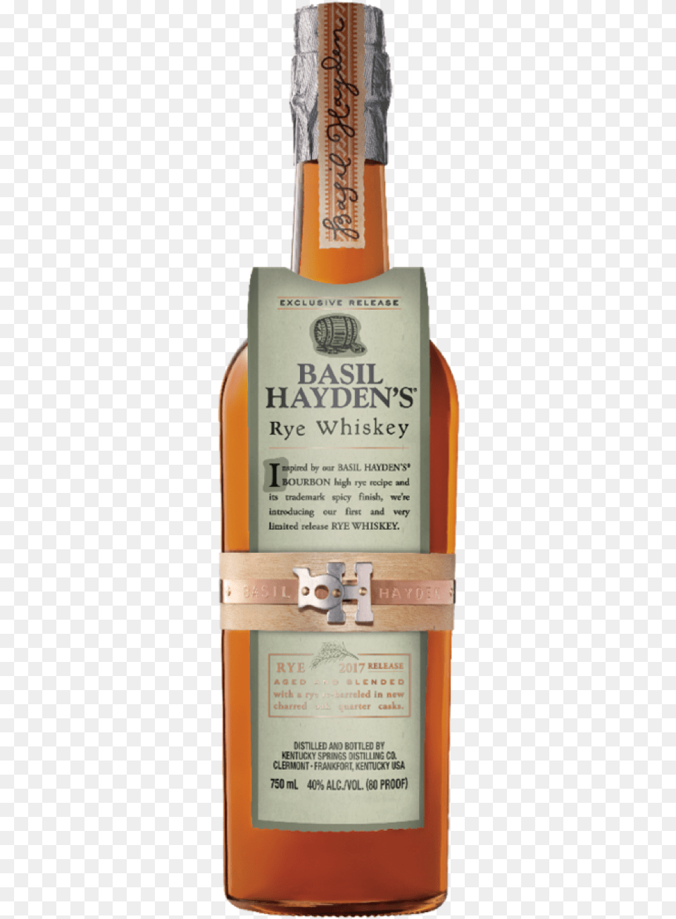 Basil Hayden Rye Whiskey, Alcohol, Beverage, Liquor, Whisky Free Png Download
