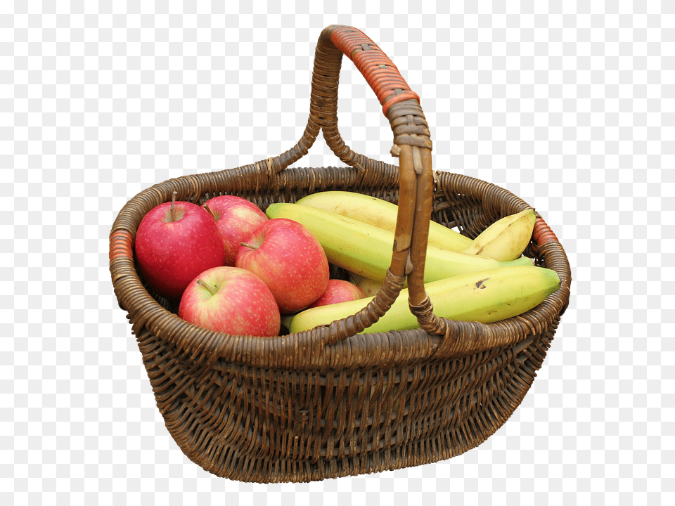 Basket Food, Fruit, Plant, Produce Free Transparent Png