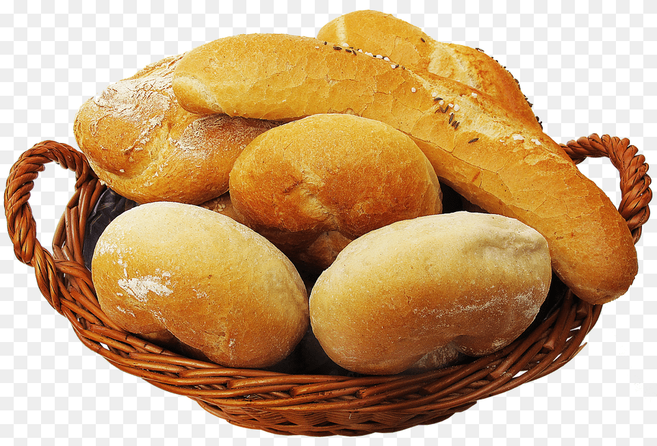 Basket Bread, Bun, Food Png Image