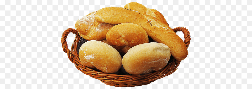 Basket Bread, Bun, Food, Burger Png Image