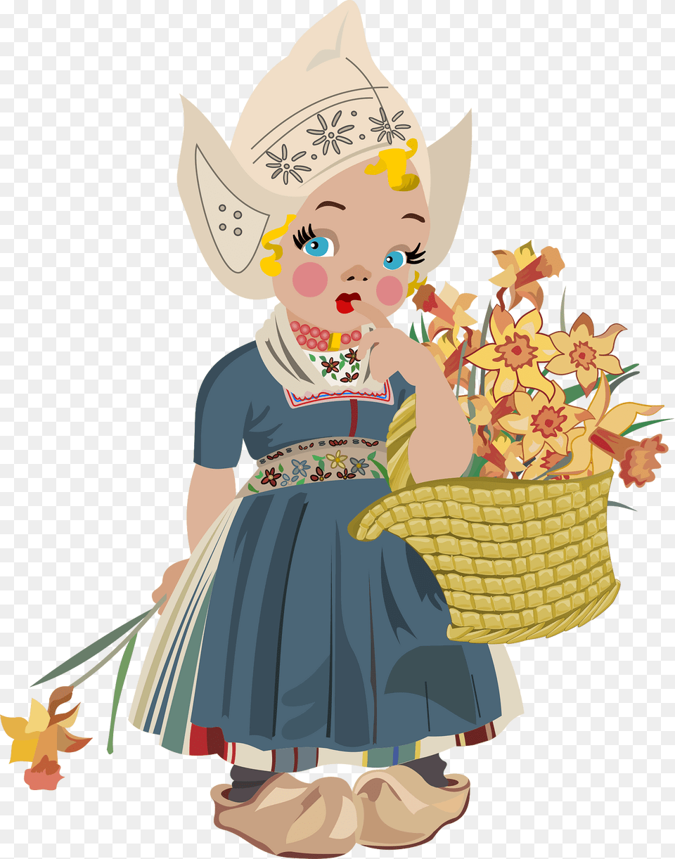 Basket Clipart, Baby, Person, Art, Face Png Image
