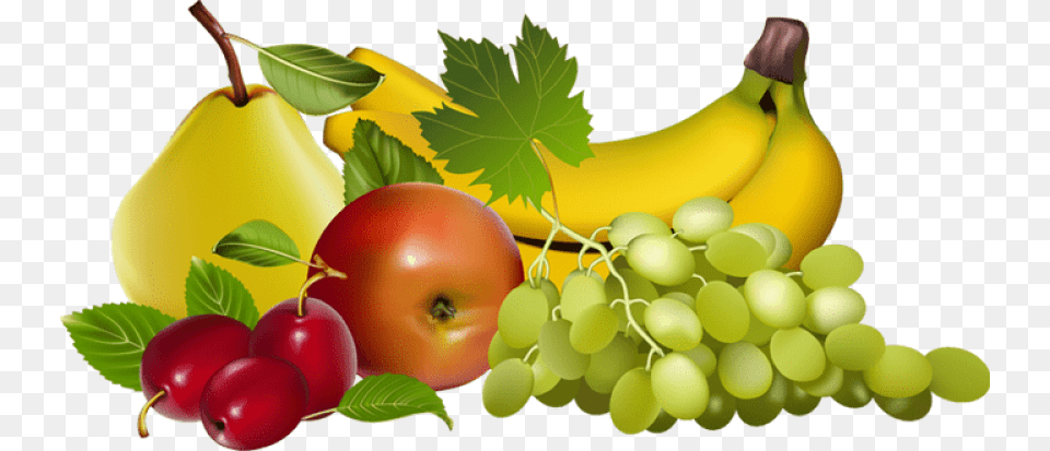 Basket Clipart Fruit Fruits Clipart Transparent Background, Food, Plant, Produce, Banana Free Png