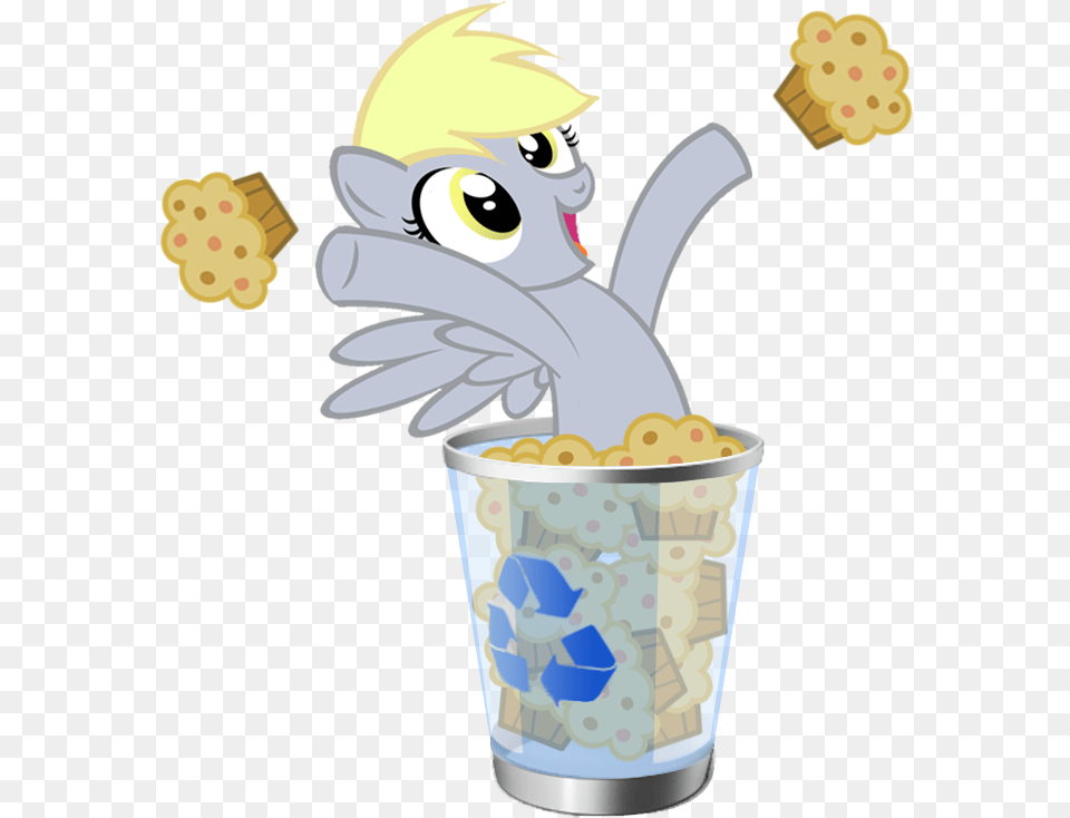 Basket Derpy Hooves Female Mare Muffin Pegasus My Little Pony Recycling, Cream, Dessert, Food, Ice Cream Free Transparent Png