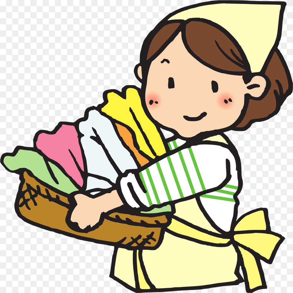 Basket Drawing At Getdrawings Clipart Laundry, People, Person, Baby, Face Free Png