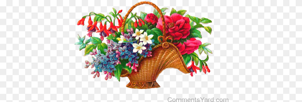 Basket Full Of Flowers, Flower, Flower Arrangement, Flower Bouquet, Plant Free Png Download