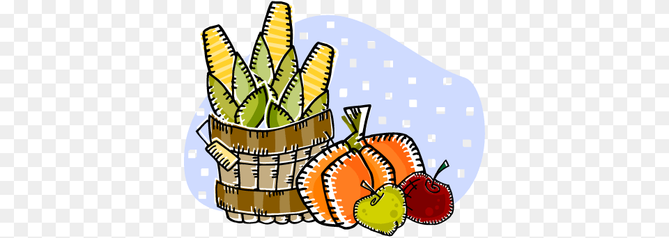 Basket Full Of Food For Thanksgiving Clip Art Image From, Lunch, Meal, Fruit, Plant Free Png