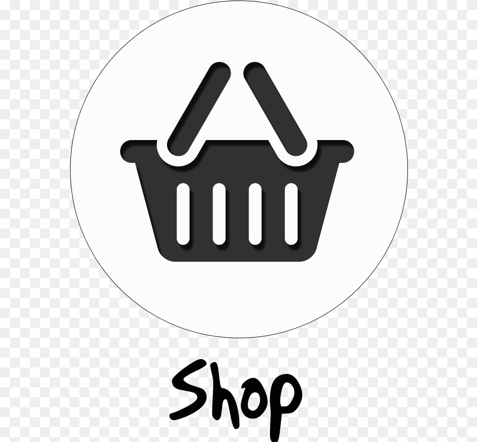 Basket Icon Transparent Cartoon Dot, Shopping Basket, Disk Png