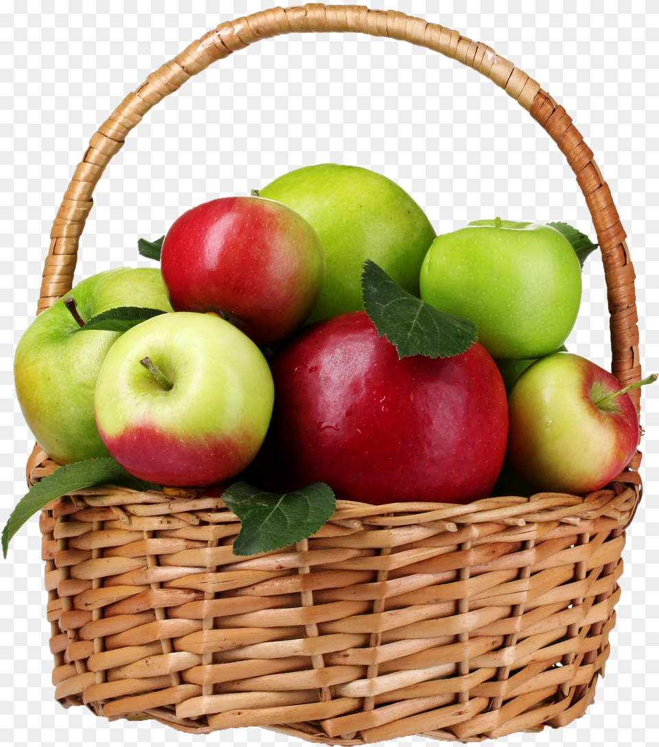 Basket Of Apples Free Png