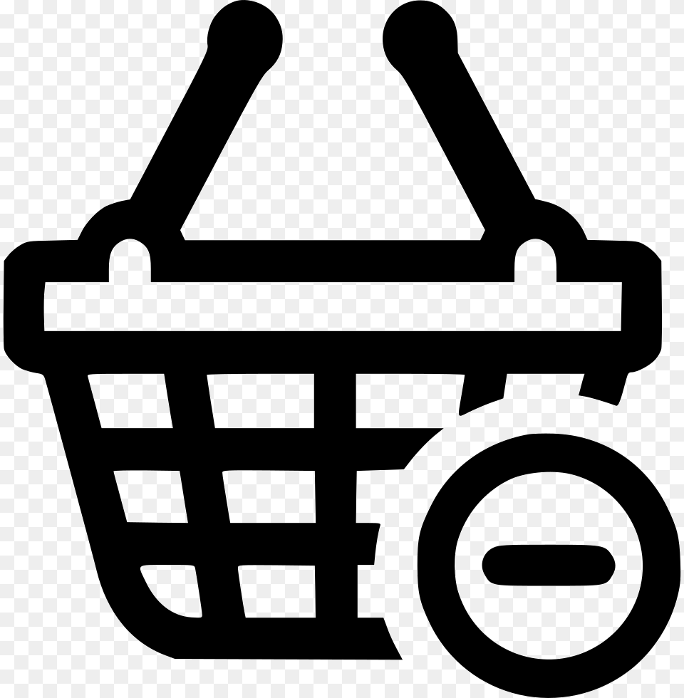 Basket Shopping Minus Delete Shopping Empty Comments Shopping Cart, Shopping Basket, Ammunition, Grenade, Weapon Free Png Download