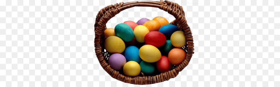 Basket With Coloured Easter Eggs, Food, Egg, Ball, Tennis Free Transparent Png