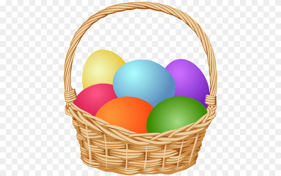 Basket With Easter Eggs Clip Art, Ammunition, Grenade, Weapon, Egg Free Png Download