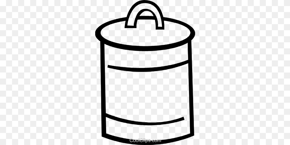Basket With Lid Royalty Vector Clip Art Illustration, Tin, Can, Bag, Device Free Png