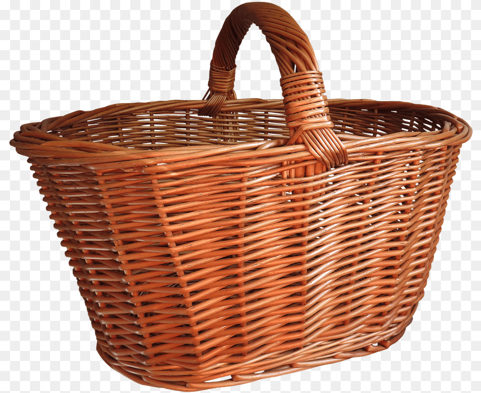 Basket Woven Empty Basket No Background, Shopping Basket, Accessories, Bag, Handbag Free Png