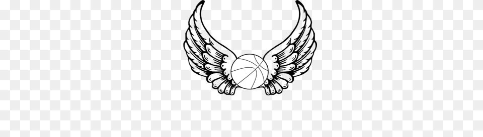 Basketball Angel Wings Clip Art, Sphere, Nature, Night, Outdoors Free Transparent Png