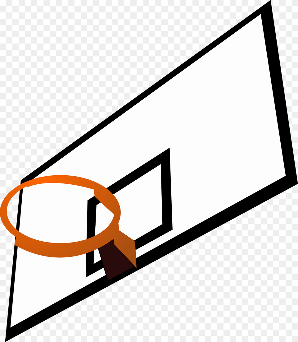 Basketball Backboard And Rim Clipart, Hoop, Blackboard Free Transparent Png