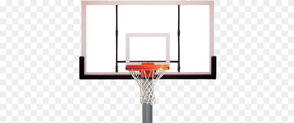 Basketball Backboard Transparent Basketball Hoop Straight Free Png