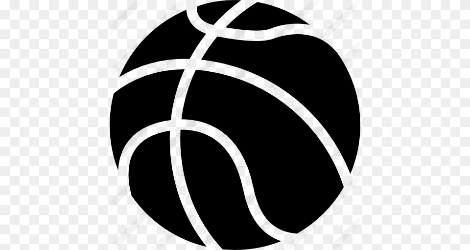 Basketball Ball, Gray Png Image