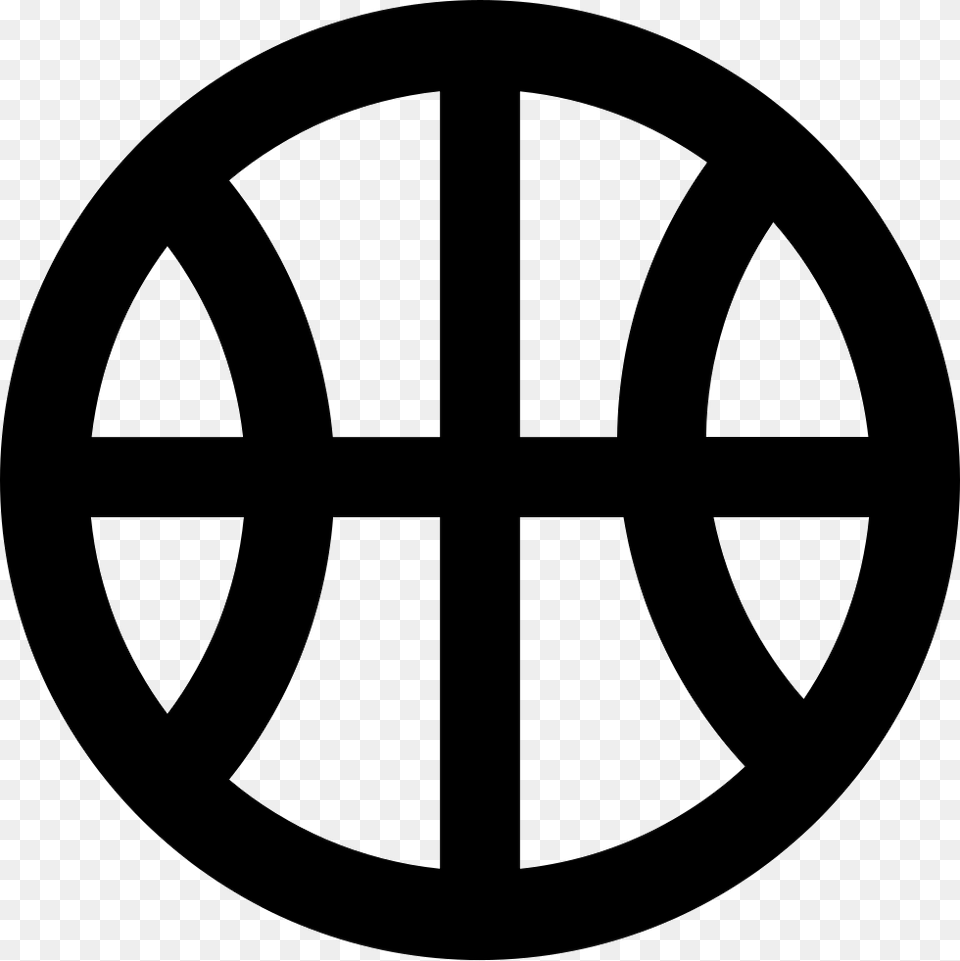 Basketball Ball Basketball Icon Clipart, Cross, Symbol, Machine, Wheel Free Transparent Png