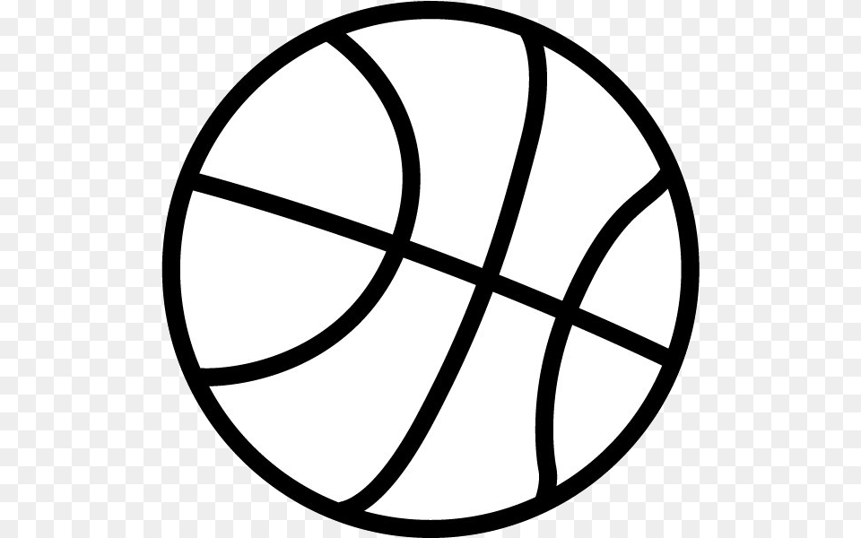 Basketball Black And White Clipart Transparent Basketball Clipart Black And White, Sphere, Ball, Football, Soccer Png Image