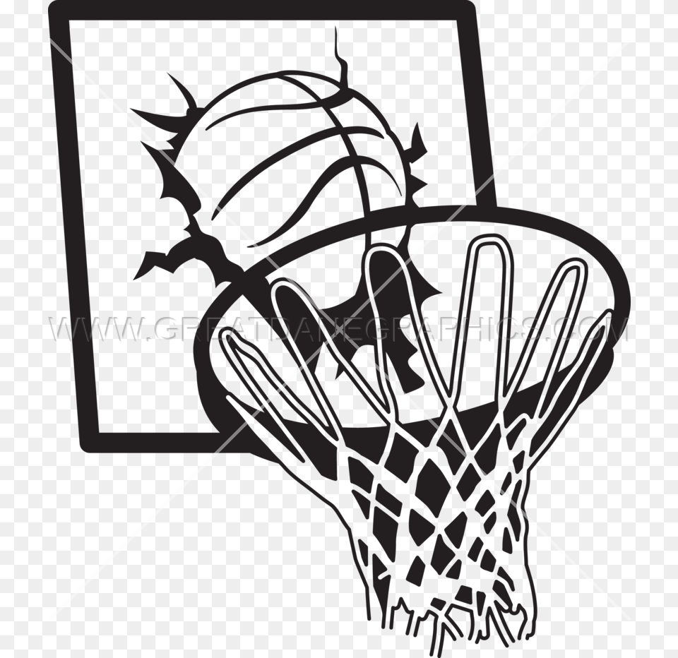 Basketball Board Crash Production Ready Artwork For Printed T Shirt, Bow, Weapon Png