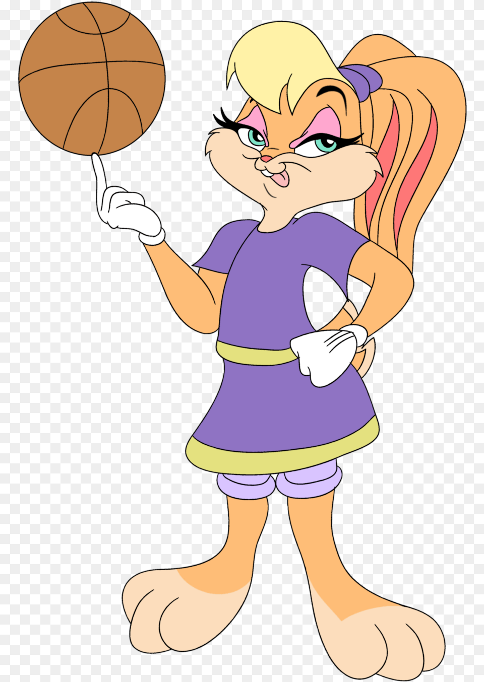 Basketball Bunny Cliparts Lola Bunny, Baby, Person, Cartoon, Face Png Image