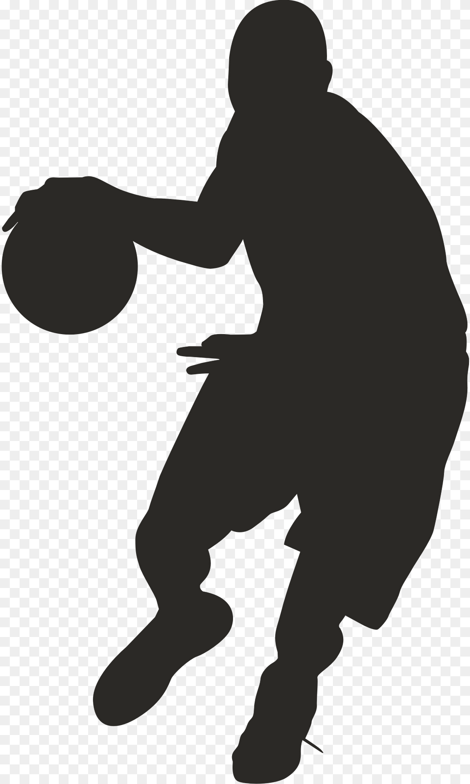 Basketball Clip Art Clipart Silhouette Transparent Basketball Player Clipart Black, Person, People Free Png