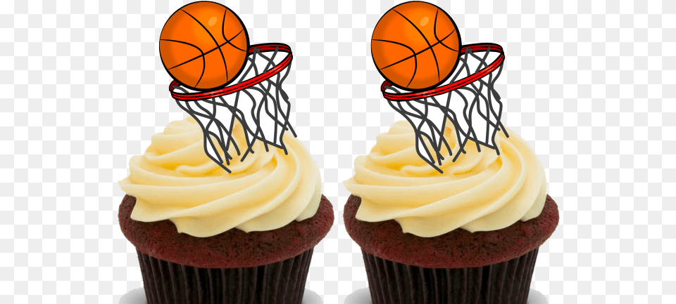 Basketball Clipart, Cake, Cream, Cupcake, Dessert Png Image