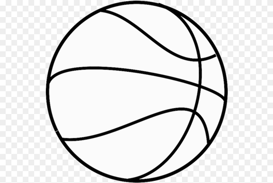 Basketball Clipart Court Black And White Transparent, Sphere, Ball, Football, Soccer Free Png Download