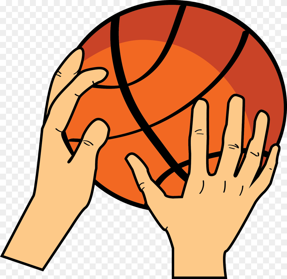 Basketball Clipart Hand Draw Hands On A Basketball, Baby, Person, Sport Free Transparent Png