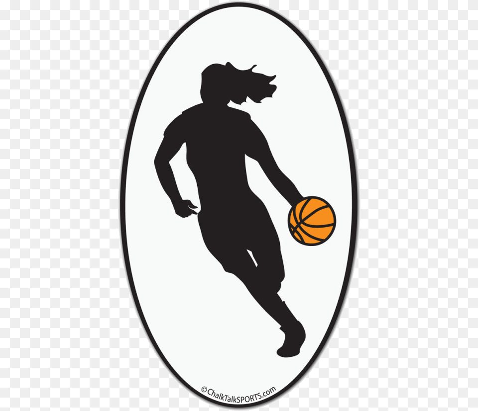 Basketball Clipart Images Basketball Girl Silhouette, Adult, Person, Man, Male Free Png Download