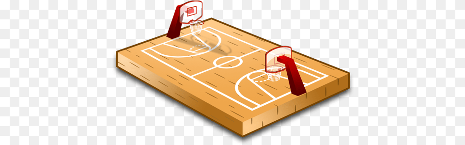 Basketball Court Sport Icon Basketball Court Computer Game, Wood Free Png Download