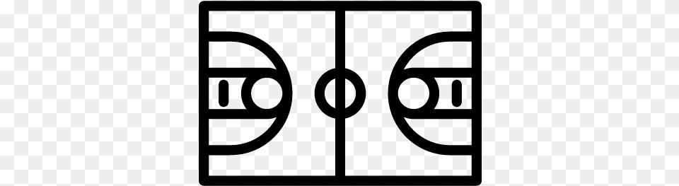 Basketball Court Vector Icono De Cancha, Gray Png