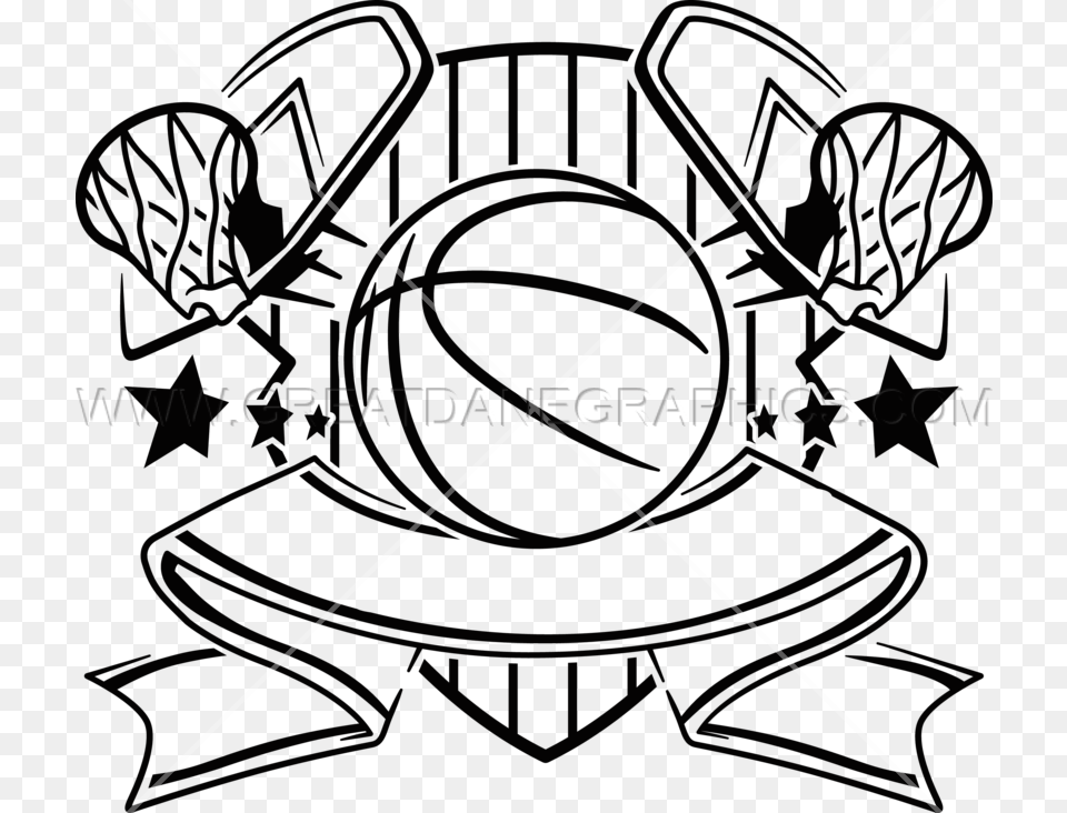 Basketball Crest Production Ready Artwork For T Shirt Printing, Bow, Weapon, Symbol Free Png
