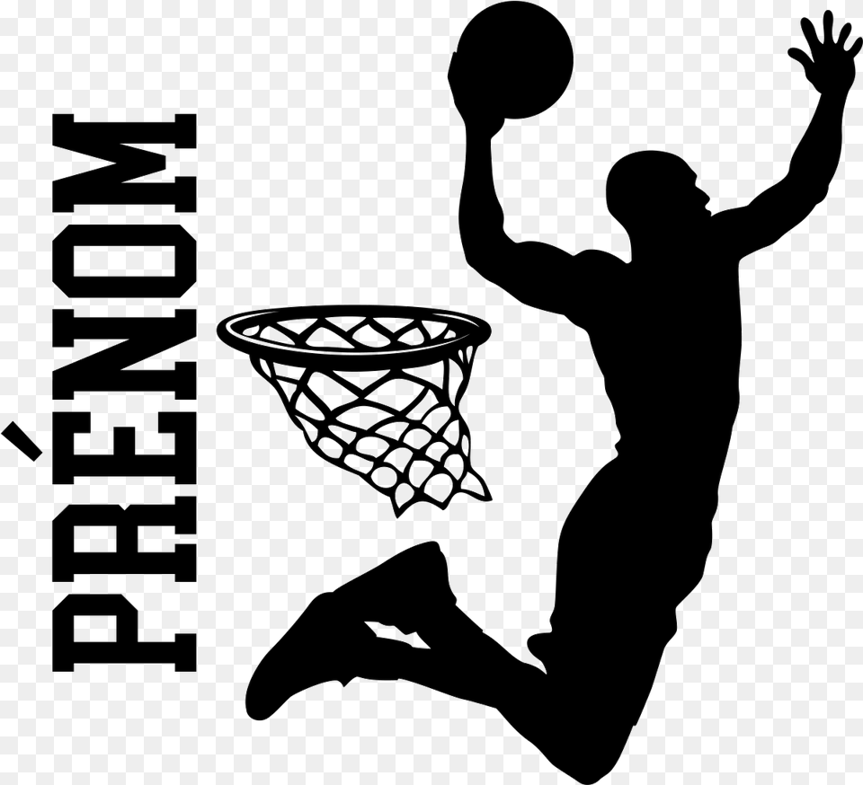 Basketball Dunk Silhouette, Person, Dancing, Leisure Activities, Playing Basketball Free Png Download