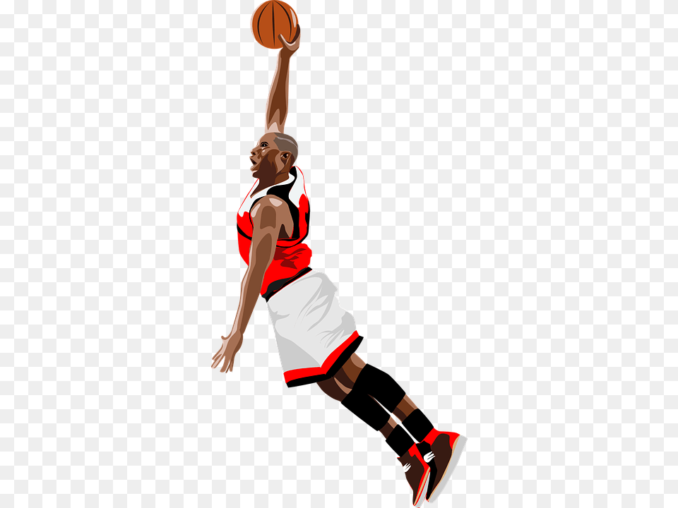 Basketball Dunk Transparent Basketball Dunk Images, Person, Ball, Basketball (ball), Playing Basketball Png Image