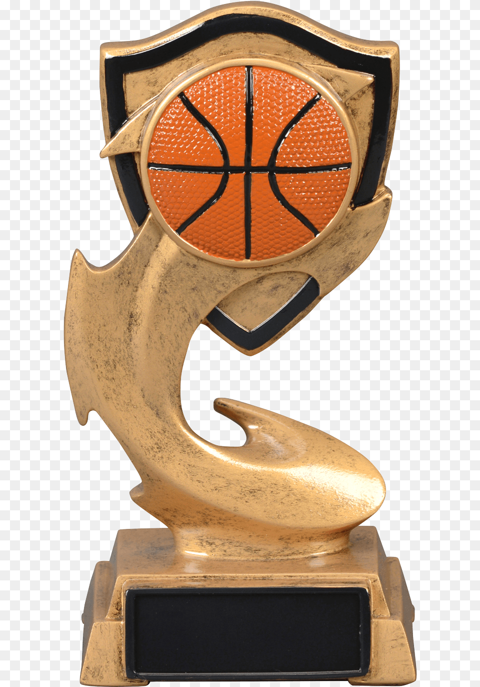 Basketball Electric Flame Resin Flaming, Trophy Free Png Download
