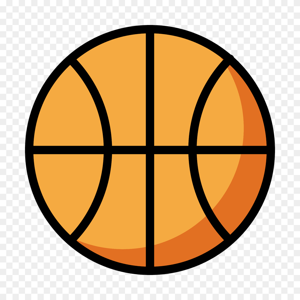 Basketball Emoji Clipart, Logo, Sphere, Symbol Free Png Download