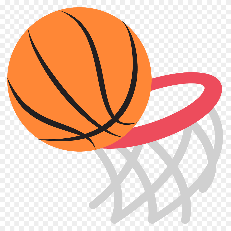 Basketball Emoji Clipart, Hoop, Sport Png