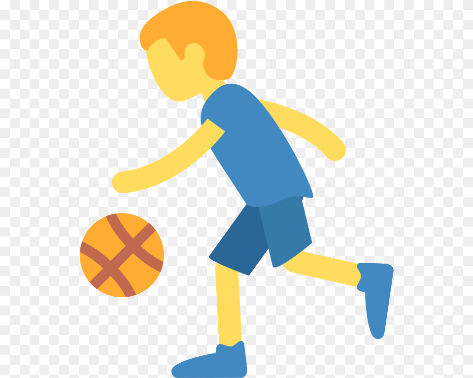 Basketball Emoji Someone Bouncing A Ball, Baby, Person, Kicking, Handball Free Transparent Png